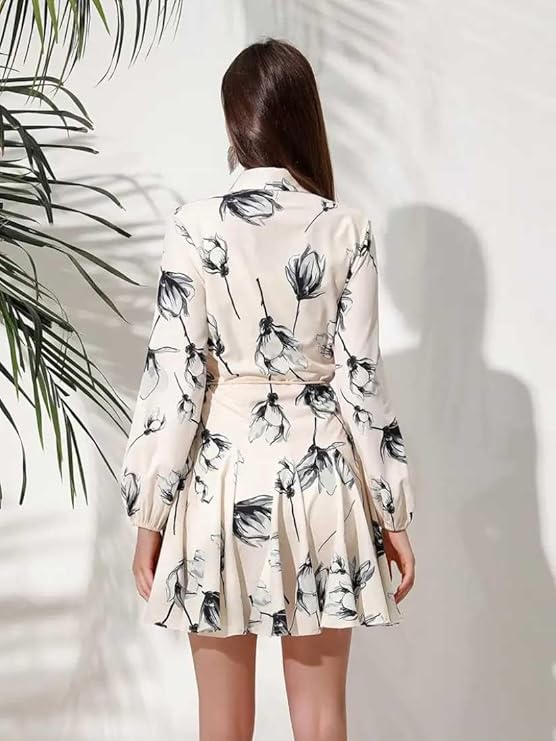 Summer Dress for Women – Short One Piece A-Line Midi Dress - Image 2