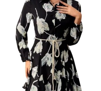 Summer Dress for Women – Short One Piece A-Line Midi Dress